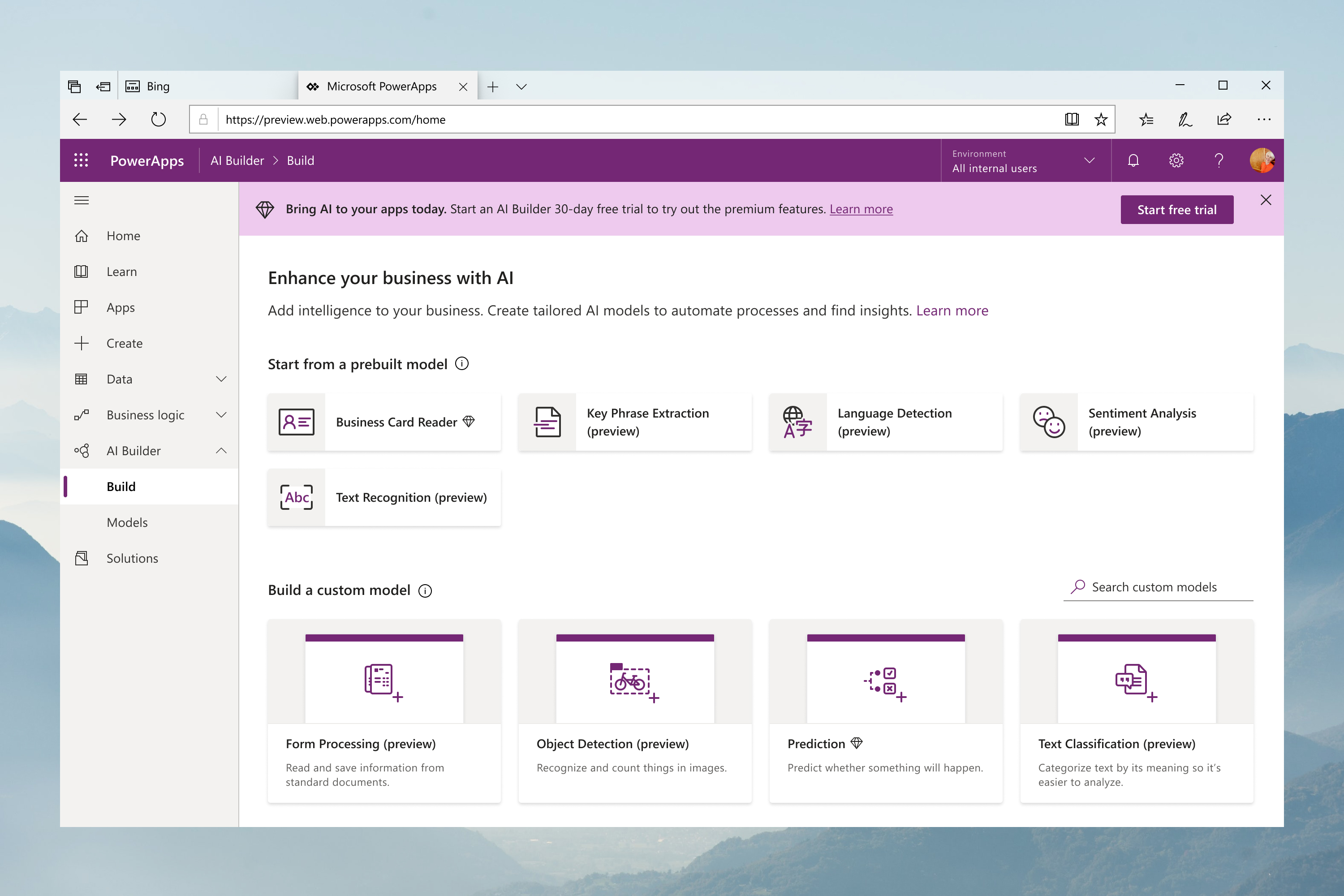 AI Builder Dashboard