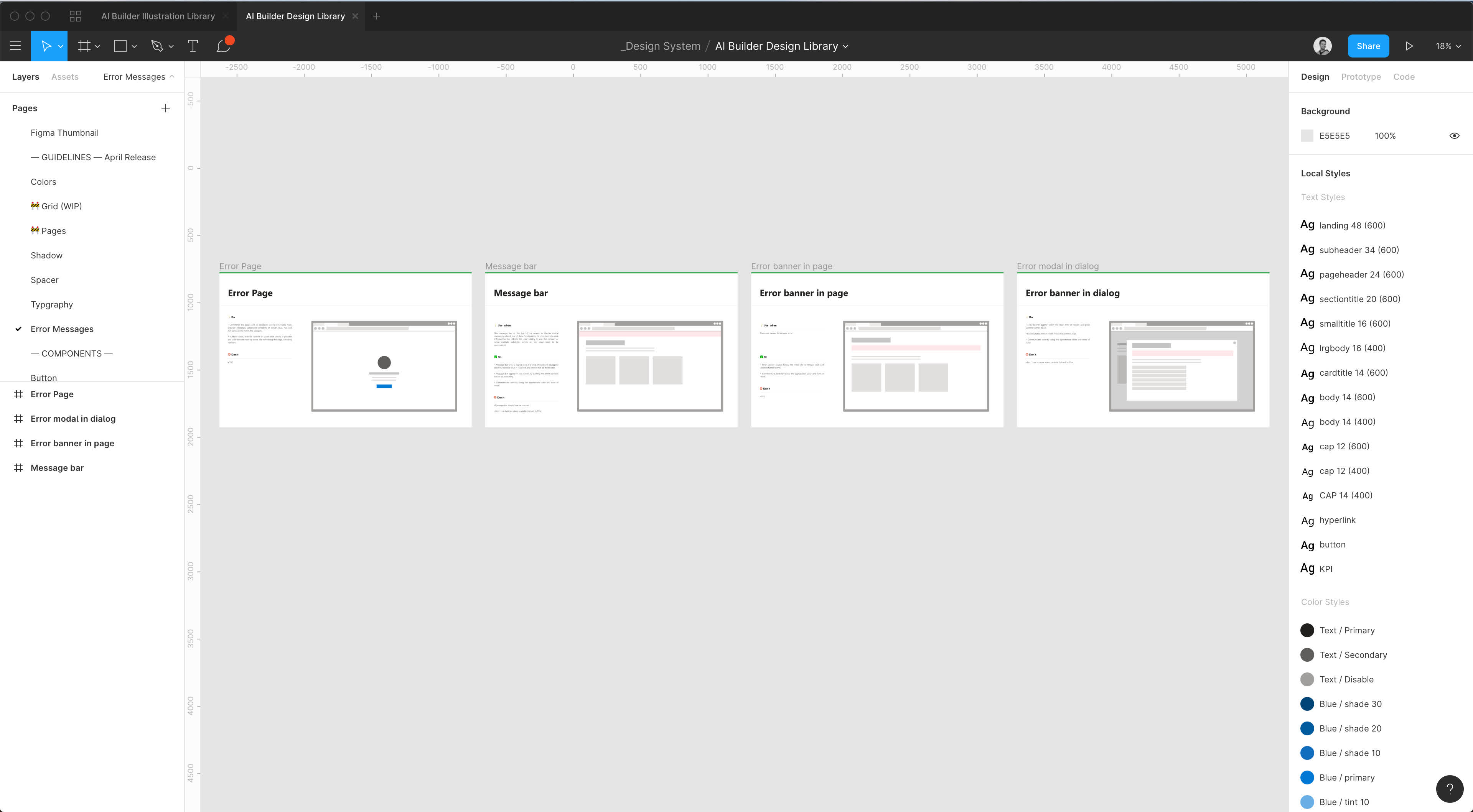 Model Settings Panel