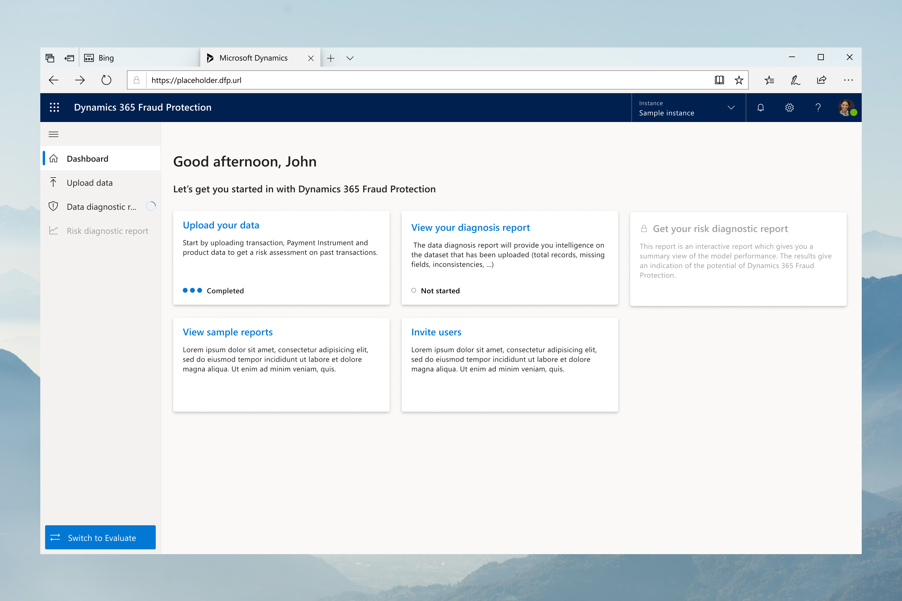 Risk Assessment Interface